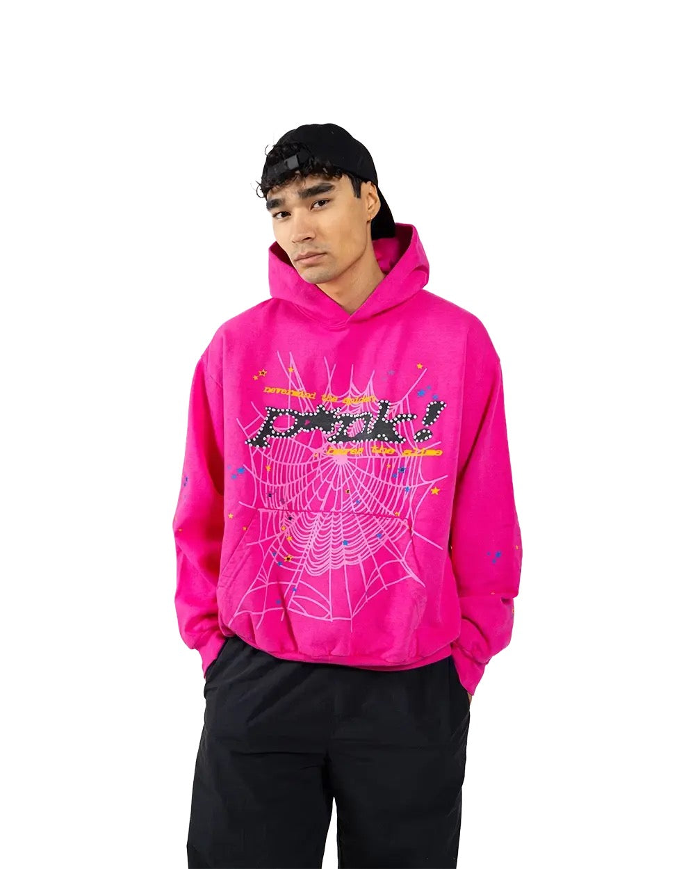 "Sp5der" Hoodie Pink
